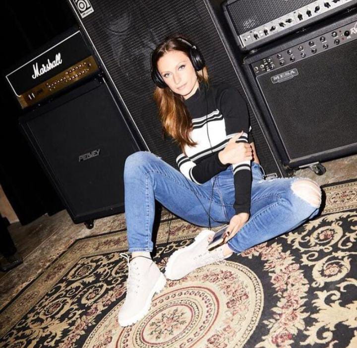 Laruen Hashian as a singer-songwriter