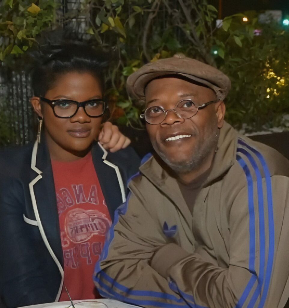 Zoe with her father, Samuel L Jackson