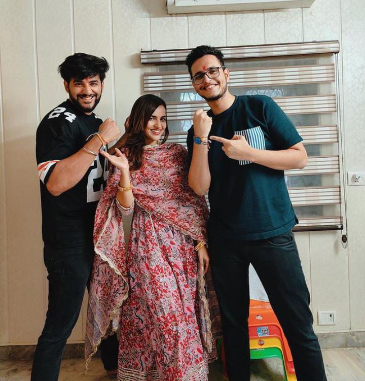 Prerna Malhan with Triggered Insaan and Fukra Insaan